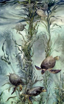 魚の水族館 Painting - 静かな深海